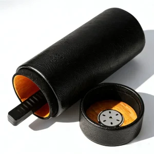 Portasigari in pelle GALINER Humidor in legno di cedro con umidificatore per sigari igrometro contenitore per sigari tubo per barattolo