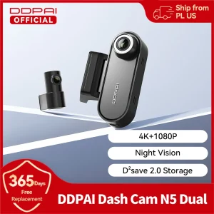 DDPAI Dash Cam N5 Doppia telecamera da cruscotto anteriore e posteriore con risoluzione 4K Ultra HD NightVIS ADAS GPS Registrazione automatica