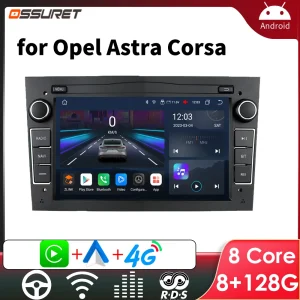 GAVATORE GPS per auto Android per Opel Astra HJ 2004 Vectra Vauxhall Antara Zafira Corsa CD Vivaro Meriva Veda Carplay Radio Schermo