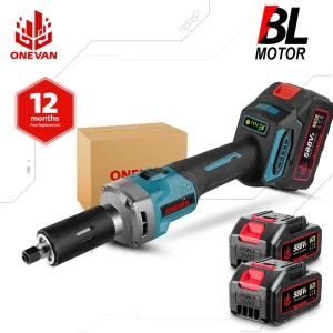 ONEVAN 35000RPM 2000W Smerigliatrice elettrica senza spazzole 6mm Utensili rotanti a velocità variabile senza fili per batteria 21V 18v