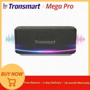 Altoparlante Bluetooth Tronsmart Mega Pro altoparlante portatile da 60W con bassi migliorati, NFC, IPX5 impermeabile, assistente vocale