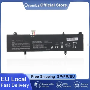 Oyomba Batteria per laptop B31N1707 compatibile con ASUS VivoBook S14 S410UQ S410UN S41OUN S4100V S4100VN S4200U X411UA X411UF