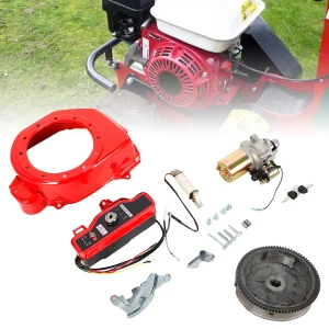 Kit motore avviamento volano avviamento elettrico con scatola interruttori a chiave e bobina per HONDA GX160 5.5HP GX200 6.5HP / GX340 11HP GX390 13HP