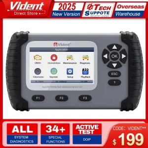 Vident IAuto702Pro MAX Full System strumenti diagnostici per auto programmatore di chiavi professionale 34 reset codifica ECU aggiornamento gratuito a vita