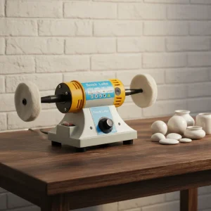 Lucidatrice a velocità regolabile da 320W 220V, Levigatrice e lucidatrice da tavolo, Strumento fai-da-te per levigatura e lucidatura