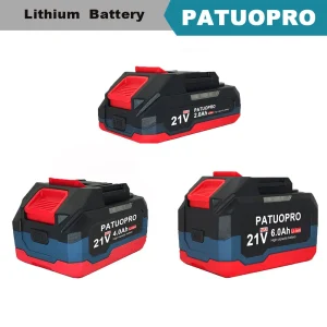 PATUOPRO 18-21V 2.0 4.0 6.0Ah Batteria al litio ricaricabile per Makita 18V Cordless Trapano elettrico Chiave Sega Cacciavite Smerigliatrice