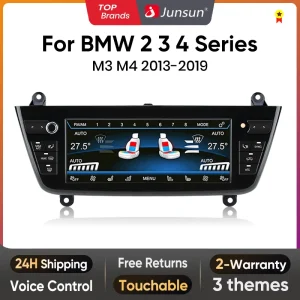 Junsun Schermo Aria Condizionata da 8.8 pollici Per BMW Serie 2 3 4 M3 M4 2013-2019 Display Digitale LCD di Controllo del Clima Touch AC Board