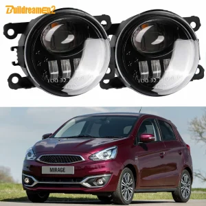 2 pezzi auto fendinebbia anteriore 60W H11 lente LED fendinebbia per Mitsubishi Mirage Space Star Hatchback 2017 2018 2019 2020 2021 2022