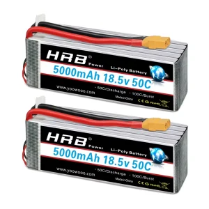 HRB 5S 4S 3S 2S 18.5V 5000mah Lipo Batteria 11.1V 14.8V 7.4V 50C T RC Parti Aerei Elicotteri Auto Barca Camion Parti
