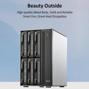 TERRAMASTER D6-320 custodia per disco rigido esterno-USB 3.2 Gen2 10Gbps Type-C archiviazione HDD Plug and Play intercambiabile a caldo (Diskless)