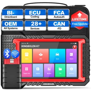 Aggiornamento gratuito a vita KINGBOLEN K7 ALL System Strumenti diagnostici per auto italiane Codifica ECU Test attivo 28 reset Scanner OBD PK LAUNCH X431 CRP919E BT