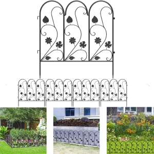 5 Pezzi Recinzione Decorativa da Giardino per Esterni, Balcone, Patio, Prato e Paesaggistica