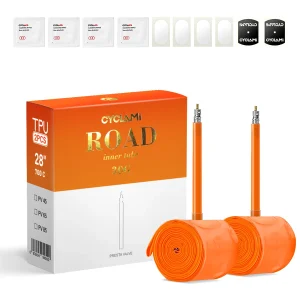 Nuova versione CYCLAMI Ultralight TPU Camera d’aria per bici 700c 18 23 25 28 30 32c Bicicletta da strada 45mm 65mm 85mm Valvola francese Ciclismo