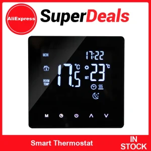 Termostato intelligente Regolatore di temperatura per il riscaldamento dell’acqua Display LCD Touch Screen Settimana Controllo app programmabile a pavimento