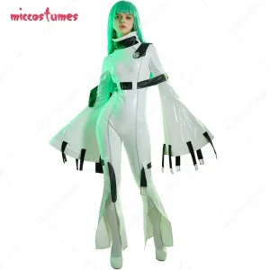 Miccostumes Costume da donna Anime C Costume cosplay di Halloween con girocollo e calze