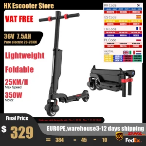 HX X6 Scooter Elettrico Per Adulti 350W 7.5AH 36V 25KM/H Pieghevole Elettrico Kick E Scooter 5.5 pollici Ruota EScooter Per Bambini Adulti