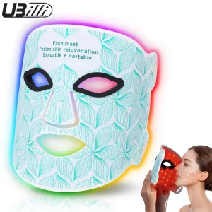 Maschera per il viso a LED a 8 colori 850NM Maschera di bellezza per terapia della luce rossa a infrarossi vicini per il ringiovanimento della pelle antirughe antietà Uso domestico