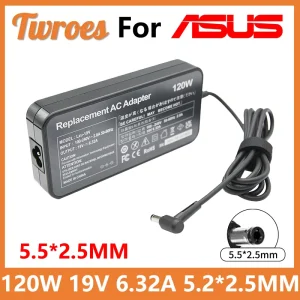 Adattatore per laptop Alimentazione CA 19V 6.32A 5.5*2.5mm 120W Per toshiba Satellite Per Asus PA-1121-28 N750 N500 N53S G50 N55 Caricatore