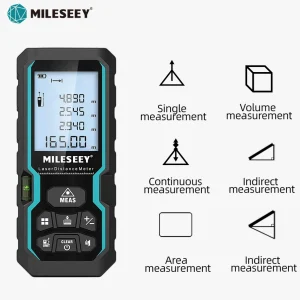 Misuratore Laser MILESEEY S6 40M 60M 80M 100M, Telemetro Laser IP54, Righello Elettronico, Strumento di Misurazione Utile