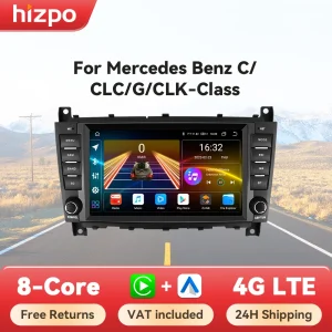 Hizpo 8 “Android Auto Radio Per Mercedes Benz Classe C W203 W209 C180 C200 CLK200 Carplay Auto Multimedia GPS 2din Autoradio 7862
