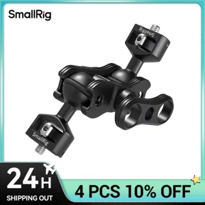 SMALLRIG braccio magico articolato con doppie teste a sfera supporto per Monitor a vite da 1/4 “per Monitor da campo luci registratori Audio 2070