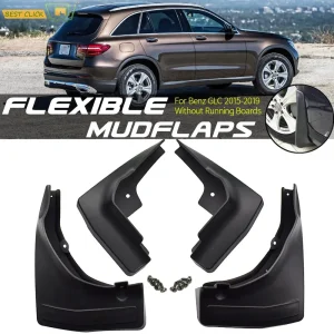 Set Paraspruzzi Per Mercedes Benz Classe GLC GLC 300 350 X253 2016-2022 WO/RB Paraspruzzi Paraspruzzi Flap Parafanghi Anteriore Posteriore