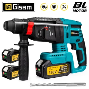 Gami 26 MILLIMETRI Brushless Martello Elettrico Trapano Multifunzionale Cordless Martello Rotante Trapano a percussione Strumento Per Makita 18 V Batteria Spille