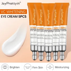 JoyPretty Crema per gli occhi alla vitamina C Rimozione delle occhiaie Cura della pelle Idratante Illuminante per gli occhi Siero Cura della pelle Bellezza