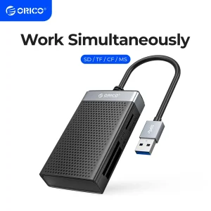 ORICO USB 3.0 lettore di schede USB C 4 in 1 lettore di Smart Card di memoria SD TF CF MS adattatore per scheda Flash compatto cavo da 15cm per Laptop