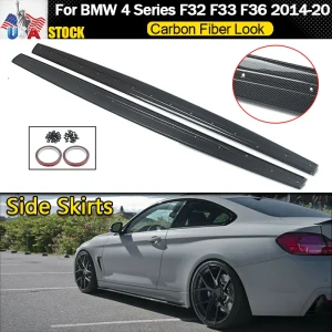 Minigonne laterali in stile carbonio per 14-20 BMW F32 F33 F36 430i M4 M Sport Extension Lip