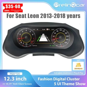 Cluster digitale LCD per Seat leon 2013-2018 anni Supporto HDMI Carplay Radio Cruscotto Pannello strumenti Tachimetro