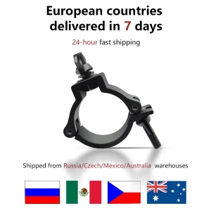 10 pz/lotto Luce Della Fase Gancio In Lega di Alumimun Luci Della Fase Morsetto Gancio Ganci Staffa Heavy Duty Gancio Teatro illuminazione 48-51mm 100kg