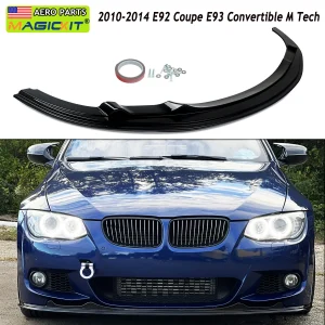 Per BMW E92 E93 LCI paraurti anteriore Lip Body Kit Spoiler Splitter paraurti Canard Lip Splitter parti 2010-2013 Tuning esterno
