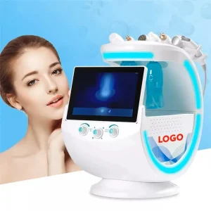Macchina per il trattamento del viso blu ghiaccio intelligente di alta qualità idrofacciale 7 in 1 Dermoabrasione portatile professionale