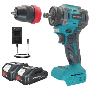 PATUOPRO 10mm 2In1 Cordless Cacciavite Elettrico Trapano Avvitatore Ricaricabile Strumento di Potere Multifunzionale Per Makita 18V Batteria
