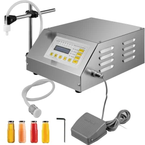 SucceBuy Riempitrice per liquidi 5-3500 ml GFK160 Controllo digitale Acqua Bevanda Profumo Cosmetici Succo di latte Riempitrice per bottiglie piccole