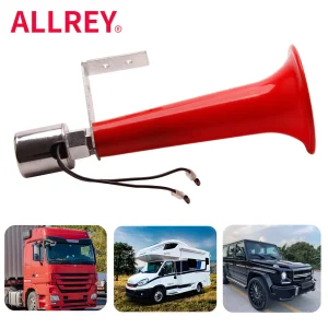 ALLREY Universal 12/24V Wolf Whistle Air Horn Loud Car Air Horn segnale sonoro per auto segnale d’aria di allarme per moto per strumento clacson per camion