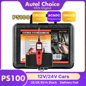Autel PowerScan PS100 Tester di circuito automatico Strumento di test AVOmetro diagnostico Scanner OBD2 automobilistico