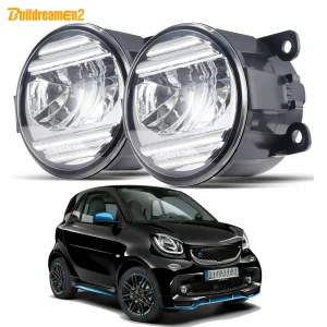 2 pezzi LED gruppo fendinebbia per Smart Fortwo (W453) 2014-2019 30W H11 fendinebbia per auto lampada di marcia diurna DRL ad alta luminosità