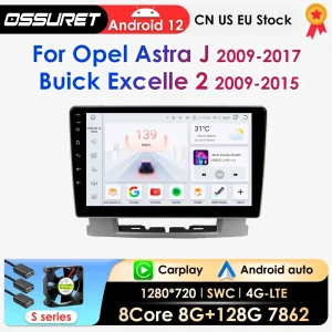 AI Carplay Android Auto Autoradio Per Opel Astra J 2009-2017 Buick Excelle 2 2009-2015 Lettore Multimediale Navi GPS Autoradio 7862