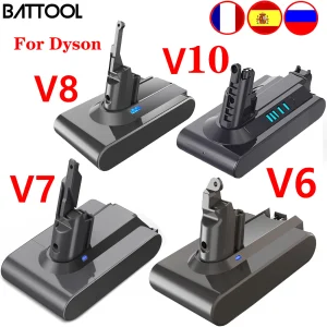 Batteria per aspirapolvere per Dyson V6 V7 V8 V10 Serie SV07 SV09 SV10 SV12 DC62 Absolute Fluffy Animal Pro Batteria ricaricabile