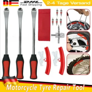 30CM Leve per pneumatici per bici Cucchiaio Protezione per cerchioni Strumento di riparazione pneumatici Strumento di riparazione pneumatici per moto Leve per cambio pneumatici Kit per pneumatici