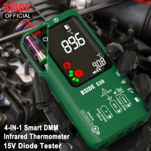 Multimetro digitale BSIDE Smart Multitister 9999 T-RMS DC AC tensione corrente 15V condensatore a diodi Ohm NCV USB Tester ricaricabile
