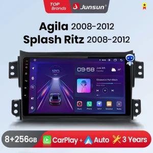 Junsun Wireless CarPlay Android Auto Car Radio per SUZUKI Splash Ritz 2004-2010 GPS Multimedia 2 din