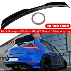 Spoiler sul tetto posteriore per Volkswagen VW Golf 7 MK7.5 VII Standard R-line 2014 2015 2016 2017 2018 2019 Plastica ABS Nero lucido