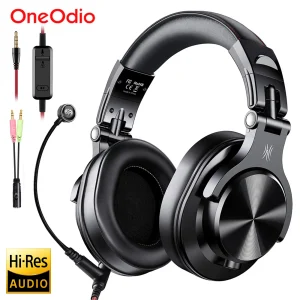 Oneodio A71 cuffie da gioco Studio DJ cuffie Stereo cuffie cablate con microfono per PC PS4 Xbox One Gamer