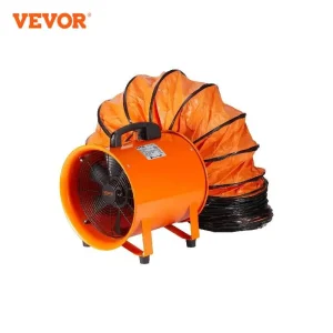 VEVOR Ventilatore di Scarico Motore 145W Estrattore d’Aria Condotto Industriale 203 mm Tubo di Scarico Volume d’Aria 1020 CFM Ventilatore di Scarico per Estrarre Polvere Fumo Velocità 2900 giri/min