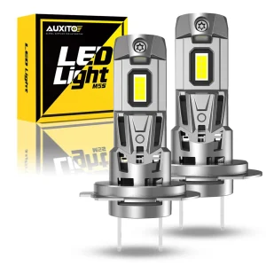 2 pezzi AUXITO 22000LM H7 LED Canbus senza errori lampadina con ventola CSP Chip MINI 360 illuminazione faro faro 12V 6500K bianco