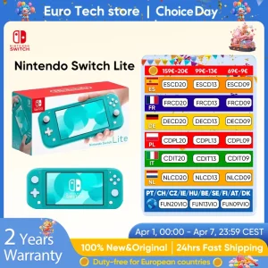Consolas Nintendo Switch Lite – 32GB Batería 3570mah 5.5” Compatto e leggero Controller integrati Giochi compatibili