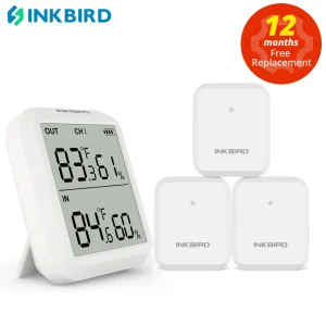 INKBIRD ITH 20R Wireless Digital Indoor Outdoor termometro Monitor di umidità con misuratore di temperatura misuratore di umidità camera dell’acquario